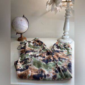 BROOKLYN CLOTH L Vintage Unisex Drawstring Waist Camo Jogger Track Pant